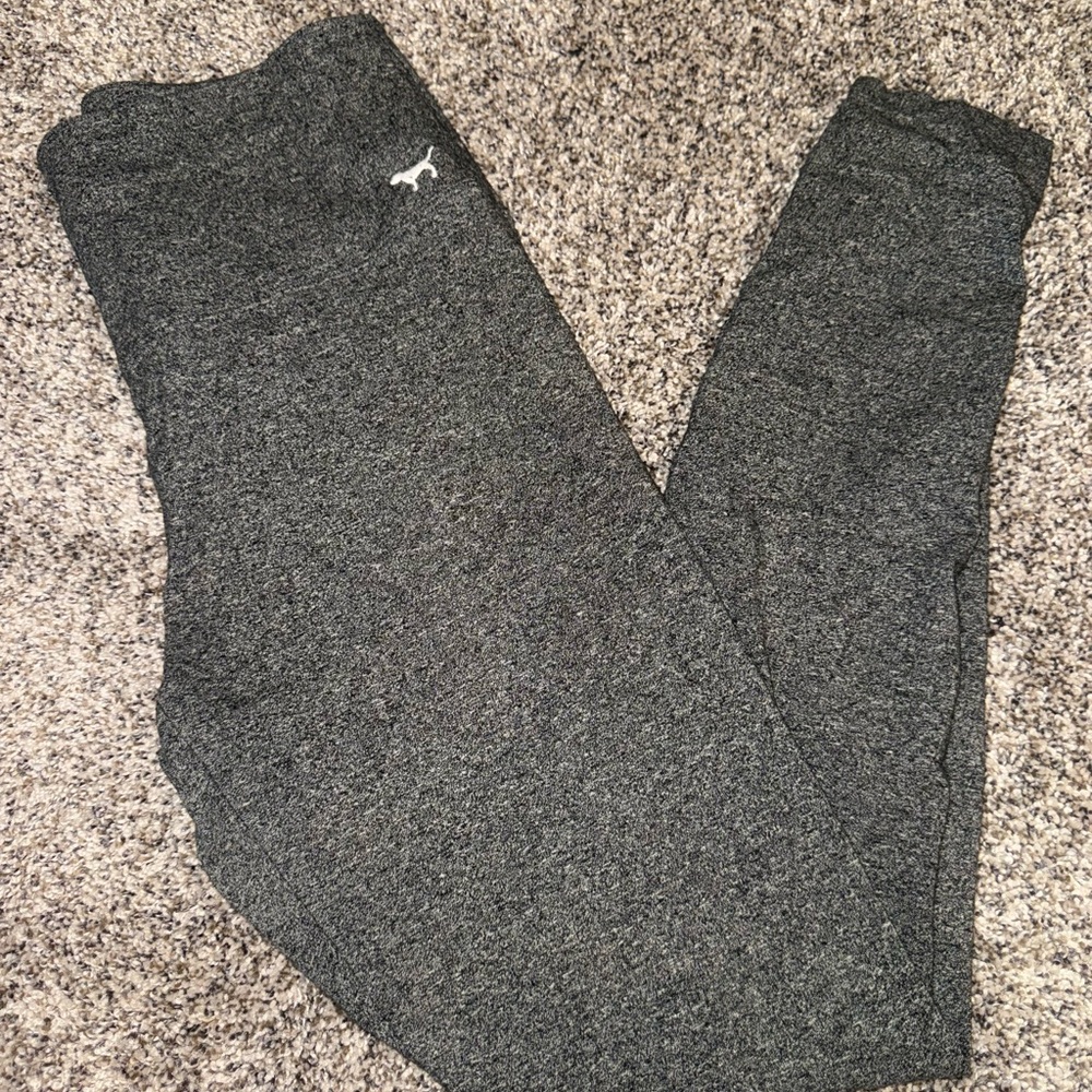 PINK Victoria's Secret Heathered Gray Yoga Leggings